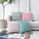 - Sonil-K4luset271-Gorsel1 - Realhomes Realhomes Çift Taraflı Pembe ve Mint Yeşili Konseptli Dekoratif 4'lü Şönil Yastık Kırlent Kılıf Seti Realhomes