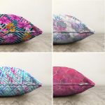 - Sonil-K4luset272-Gorsel2 - Realhomes Çift Taraflı Renkli Ogea ve Geometrik Çizgili Tropikal Yapraklı 4'lü Şönil Yastık Kırlent Kılıf Seti Realhomes