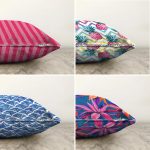 - Sonil-K4luset276-Gorsel2 - Realhomes  Realhomes Çift Taraflı Dijital Baskılı Dekoratif 4'lü Şönil Yastık Kırlent Kılıf Seti Realhomes