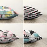 - Sonil-K4luset287-Gorsel2 - Realhomes Geometrik Temalı 4'lü Çift Taraflı Şönil Yastık Kırlent Kılıf Seti Realhomes