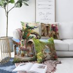 - Sonil-K4luset288-Gorsel1 - Realhomes Dekoratif Manzara 4'lü Çift Taraflı Şönil Yastık Kırlent Kılıf Seti Realhomes