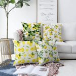 Çeşitli Limon Tasarımlı 4'lü Çift Taraflı Şönil Kırlent Kılıf Seti Realhomes