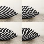 - Sonil-K4luset301-Gorsel2 - Realhomes Siyah Beyaz Geometrik 4'lü Çift Taraflı Şönil Yastık Kırlent Kılıf Seti Realhomes