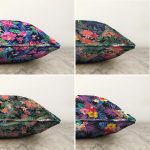 - Sonil-K4luset303-Gorsel2 - Realhomes  Rengarenk Çiçek Temalı 4'lü Çift Taraflı Şönil Yastık Kırlent Kılıf Seti Realhomes