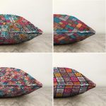 - Sonil-K4luset304-Gorsel2 - Realhomes  Dekoratif Kilim Desenli 4'lü Çift Taraflı Şönil Yastık Kırlent Kılıf Seti Realhomes