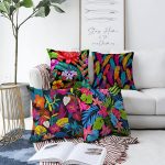 - Sonil-K4luset308-Gorsel1 - Realhomes  Renkli Tüyler 4'lü Çift Taraflı Şönil Yastık Kırlent Kılıf Seti Realhomes