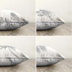 - Sonil-K4luset52-Gorsel2 - Realhomes Çift Taraflı Beyaz Zeminde Gri Palmiye Ağaç Tasarımlı Modern 4'Lü Şönil Yastık Kırlent Kılıf Seti Realhomes