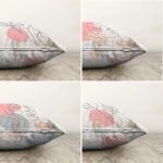 - Sonil-K4luset78-Gorsel2 - Realhomes  Beyaz Zeminli Botanik Portre Çizimli Özel Tasarım 4'lü Çift Taraflı Şönil Yastık Kırlent Kılıf Seti Realhomes