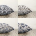 - Sonil-K4luset85-Gorsel2 - Realhomes  Kot Zeminde Kristal ve Yaprak Motifli Modern Modern 4'lü Çift Taraflı Şönil Yastık Kırlent Kılıf Seti Realhomes