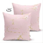 - Suet-K-7008-Gorsel2 - Realhomes Çift Taraflı Pembe Zemin Mermer Motifli Dijital Baskılı Modern Süet Yastık Kırlent Kılıfı Realhomes