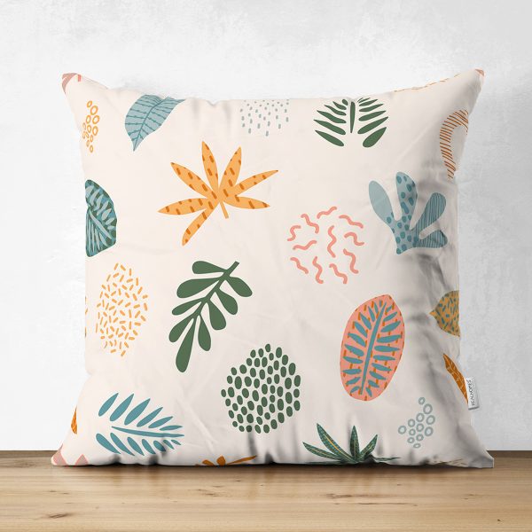 Çift Taraflı Renkli Dağ Çizimli Dijital Baskılı Modern Süet Yastık Kırlent Kılıfı Realhomes