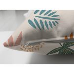 - Suet-K-7020-Gorsel3 - Realhomes Çift Taraflı Ekru Zeminli Yaprak Motifler Dijital Baskılı Modern Süet Yastık Kırlent Kılıfı Realhomes