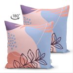 - Suet-K-7025-Gorsel2 - Realhomes Çift Taraflı Soyut Renkli Zeminde Bohem Çiçek Motifli Dijital Baskılı Modern Süet Yastık Kılıfı Realhomes