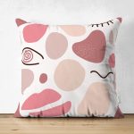 Çift Taraflı Renkli Bohem Motifli Dijital Baskılı Modern Süet Yastık Kırlent Kılıfı Realhomes