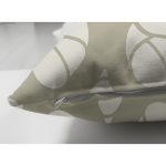 Çift Taraflı Vizon Zeminde Deniz Salyangozu Motifli Dijital Baskılı Modern Süet Yastık Kılıfı Realhomes