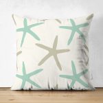 - Suet-K-7038-Gorsel1 - Realhomes Çift Taraflı Vizon Zeminde Deniz Yıldızı Motifli Dijital Baskılı Modern Süet Yastık Kırlent Kılıfı Realhomes