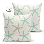 - Suet-K-7038-Gorsel2 - Realhomes Çift Taraflı Vizon Zeminde Deniz Yıldızı Motifli Dijital Baskılı Modern Süet Yastık Kırlent Kılıfı Realhomes