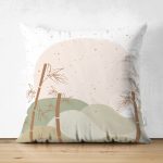 - Suet-K-7047-Gorsel1 - Realhomes Çift Taraflı Realhomes Natura Boho Doğa Tasarımlı Dijital Baskılı Modern Süet Yastık Kırlent Kılıfı Realhomes