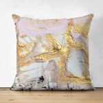 - Suet-K-7049-Gorsel1 - Realhomes Çift Taraflı Gold Detaylı Soyut Çizimli Dijital Baskılı Modern Süet Yastık Kırlent Kılıfı Realhomes