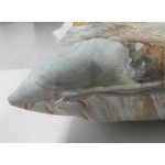 Çift Taraflı Gold Detaylı Soyut Çizimli Dijital Baskılı Modern Süet Yastık Kırlent Kılıfı Realhomes