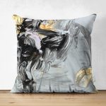 - Suet-K-7053-Gorsel1 - Realhomes  Çift Taraflı Gold Detaylı Siyah Renkli Dijital Baskılı Modern Süet Yastık Kırlent Kılıfı Realhomes