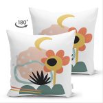 - Suet-K-7063-Gorsel2 - Realhomes Çift Taraflı Sanatsal Motifli Çiçek Detaylı Dijital Baskılı Modern Süet Yastık Kırlent Kılıfı Realhomes