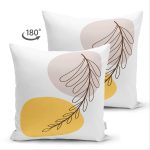 - Suet-K-7069-Gorsel2 - Realhomes Çift Taraflı Minimal Desenli Çiçek Motifli Dijital Baskılı Modern Süet Yastık Kırlent Kılıfı Realhomes