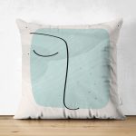 - Suet-K-7077-Gorsel1 - Realhomes  Çift Taraflı Renkli Onedraw Çizimli Dijital Baskılı Modern Süet Yastık Kırlent Kılıfı Realhomes