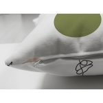 Çift Taraflı Beyaz Zemınde Bayan Desenli Dijital Baskılı Modern Süet Yastık Kırlent Kılıfı Realhomes