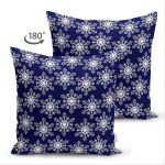 - Suet-K-7102-Gorsel2 - Realhomes Çift Taraflı Lacivert Zeminli Beyaz Kartanesi Desenli Dijital Baskılı Modern Süet Yastık Kılıfı Realhomes