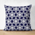 Çift Taraflı Beyaz Zemınli Soft Renkli Yapraklı Dijital Baskılı Modern Süet Yastık Kırlent Kılıfı Realhomes