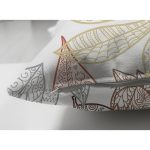 - Suet-K-7106-Gorsel3 - Realhomes Çift Taraflı Beyaz Zemınli Soft Renkli Yapraklı Dijital Baskılı Modern Süet Yastık Kırlent Kılıfı Realhomes