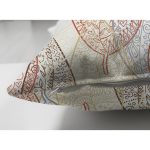 Çift Taraflı Beyaz Zemınli Soft Renkli Yapraklı Dijital Baskılı Modern Süet Yastık Kırlent Kılıfı Realhomes