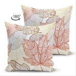 - Suet-K-7109-Gorsel2 - Realhomes Çift Taraflı Mavi Zeminli Dumen Ve Halat Desenli Dijital Baskılı Modern Süet Yastık Kırlent Kılıfı Realhomes