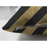 Çift Taraflı Sıyah Zeminde Happy Birthday Gold Yazılı Dijital Baskılı Modern Süet Yastık Kılıfı Realhomes