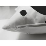 Çift Taraflı Siyah Zeminli Gold Çapa Desenli Dijital Baskılı Modern Süet Yastık Kırlent Kılıfı Realhomes