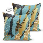 - Suet-K-7171-Gorsel2 - Realhomes  Çift Taraflı Renkli Zeminde Gold Detaylı Dijital Baskılı Modern Süet Yastık Kırlent Kılıfı Realhomes