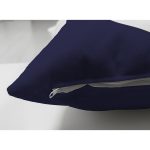 Çift Taraflı Lacivert Zeminli Çapa Desenli Dijital Baskılı Modern Süet Yastık Kırlent Kılıfı Realhomes