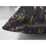 - Suet-K-7203-Gorsel3 - Realhomes  Çift Taraflı Siyah Zeminde Gold Detaylı Çizim Dijital Baskılı Modern Süet Yastık Kırlent Kılıfı Realhomes