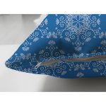 Çift Taraflı Mavi Zeminli Kartanesi Desenli Dijital Baskılı Modern Süet Yastık Kırlent Kılıfı Realhomes
