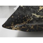 - Suet-K-7226-Gorsel3 - Realhomes Çift Taraflı Siyah Zeminde Gold Renkli Çizim Desenli Dijital Baskılı Modern Süet Yastık Kılıfı Realhomes