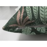 Çift Taraflı Siyah Zemin Üzerinde Renkli Çiçek Desenli Süet Yastık Kırlent Kılıfı Realhomes