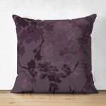 - Suet-K-7274-Gorsel1 - Realhomes Çift Taraflı Renkli Zemin Üzerinde Çiçek Desenli Dijital Baskılı Modern Süet Yastık Kırlent Kılıfı Realhomes