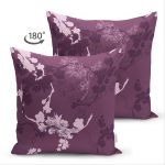 - Suet-K-7275-Gorsel2 - Realhomes Çift Taraflı Renkli Zemin Üzerinde Çiçek Desenli Dijital Baskılı Modern Süet Yastık Kırlent Kılıfı Realhomes