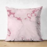 - Suet-K-7276-Gorsel1 - Realhomes Çift Taraflı Pudra Zeminli Pembe Renkli Çizim Dijital Baskılı Modern Süet Yastık Kırlent Kılıfı Realhomes