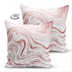 - Suet-K-7277-Gorsel2 - Realhomes Çift Taraflı Beyaz Zeminli Renkli Soyut Çizim Dijital Baskılı Modern Süet Yastık Kırlent Kılıfı Realhomes