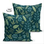 - Suet-K-7282-Gorsel2 - Realhomes  Çift Taraflı Siyah Zemin Üzerinde Renkli Çiçek Desenli Süet Yastık Kırlent Kılıfı Realhomes