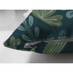 - Suet-K-7282-Gorsel3 - Realhomes  Çift Taraflı Siyah Zemin Üzerinde Renkli Çiçek Desenli Süet Yastık Kırlent Kılıfı Realhomes