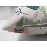 Çift Taraflı Beyaz Zeminli Renkli Soyut Çizim Dijital Baskılı Modern Süet Yastık Kırlent Kılıfı Realhomes