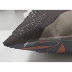 Çift Taraflı Siyah Zemin Üzerinde Renkli Çiçek Desenli Süet Yastık Kırlent Kılıfı Realhomes